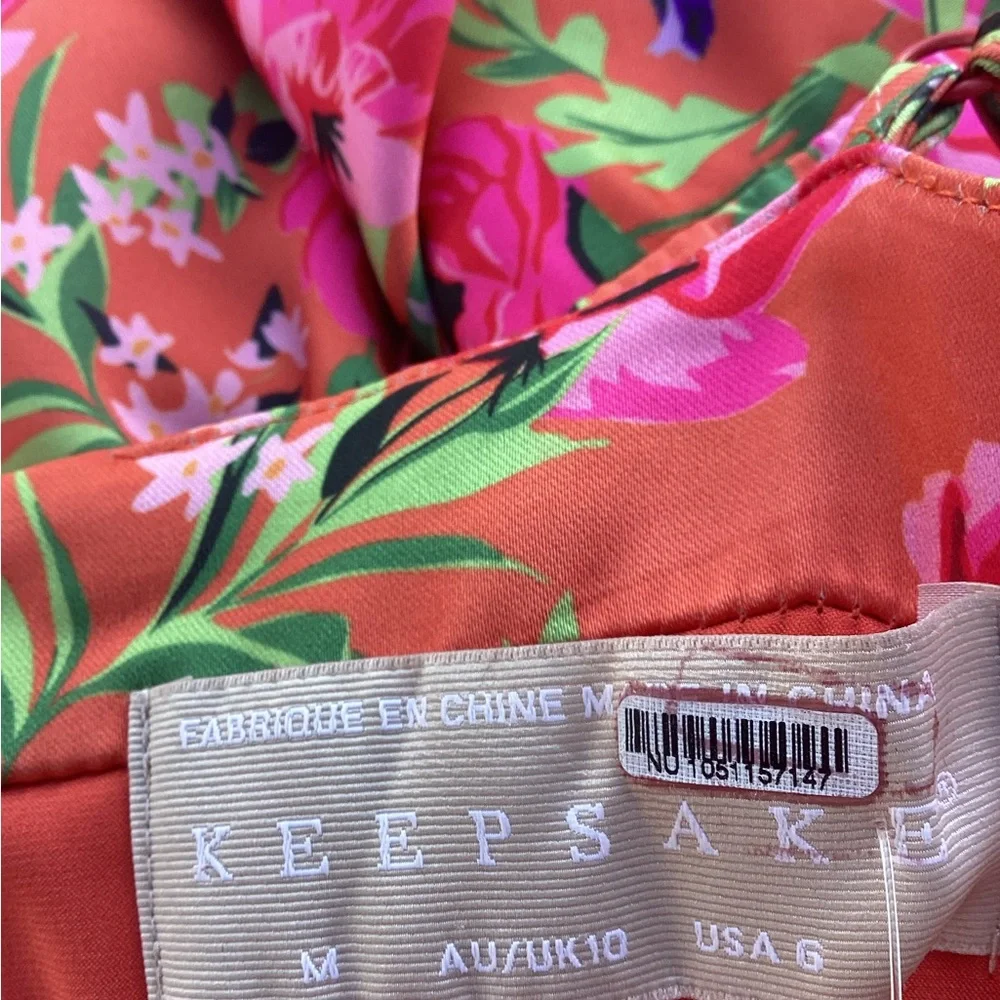 Anthropologie Keepsake Tiered Maxi Dress Size medium Avant Garde boho glam - Picture 4 of 6